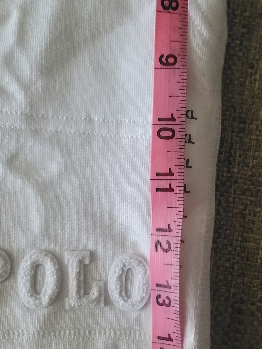 Ralph Lauren POLO White 2pc Fleece Sweatshirt/Shorts Set - Picture 3 of 5